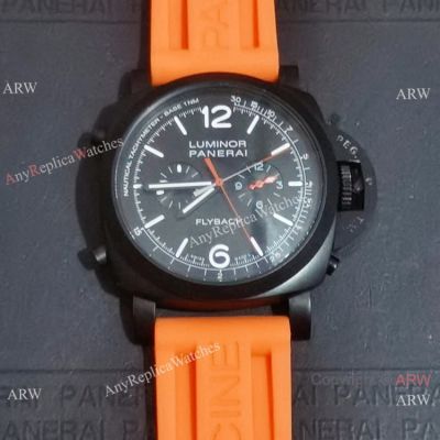 Imitation Panerai Luminor Flyback PAM1298 watch Orange Strap